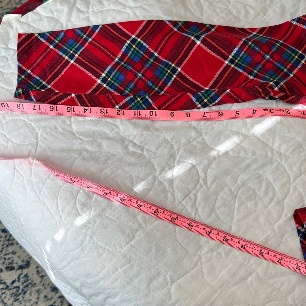 Talbots Red Multicolor Plaid Tee - Picture 5 of 5